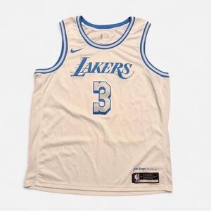 Anthony Davis Los Angeles Lakers #3 Nike Icon Series Jersey Cream